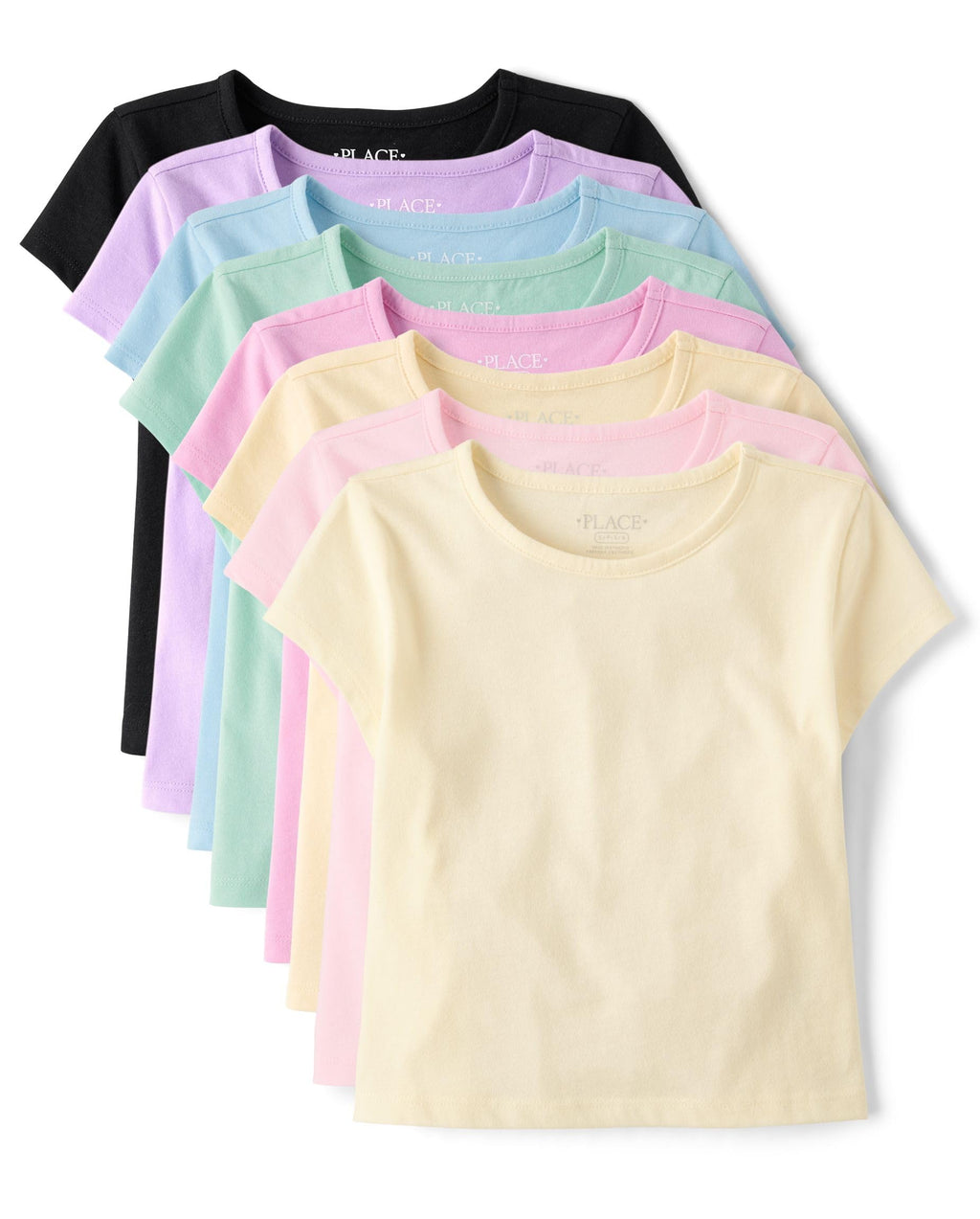 The Children's Place Girls' Short Sleeve Layering Knit Shirt