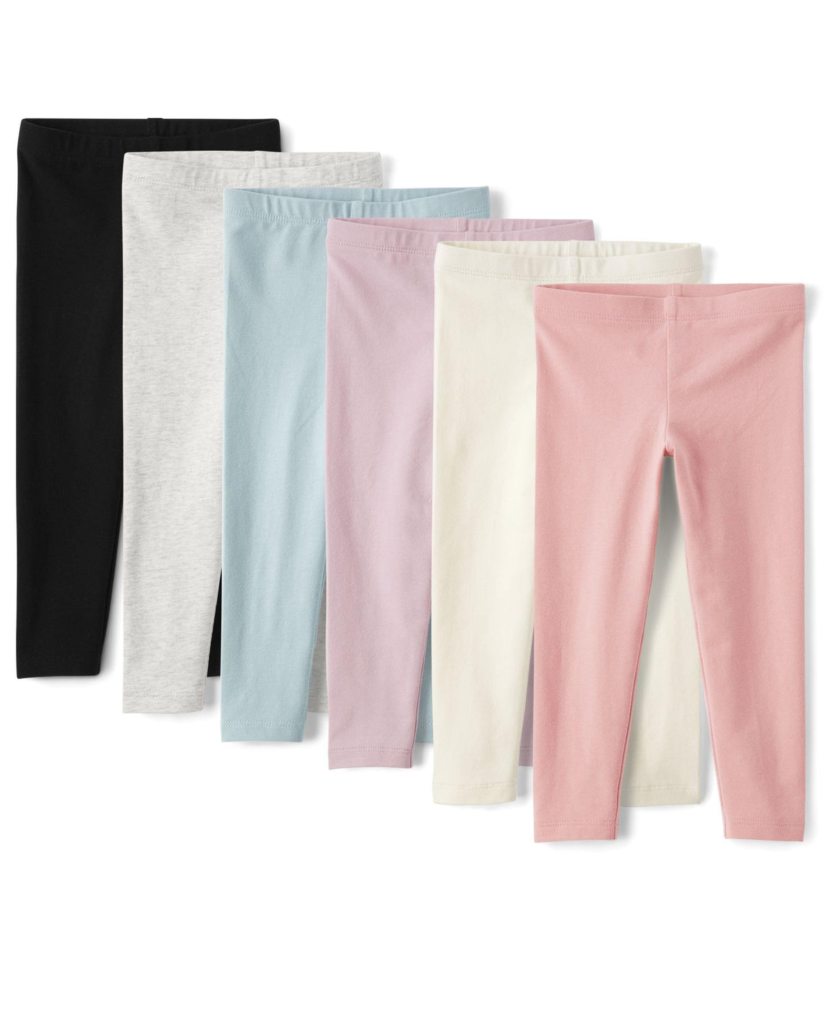 The Children's Place Baby Girls and Toddler Assorted Solid Leggings, Multipacks
