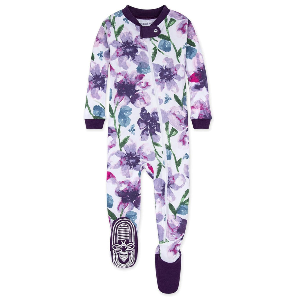 Burt's Bees Baby Boys Footless Pajamas, Sleep and Play Loose Fit, 100% Organic Cotton Soft One-piece PJs, Sizes NB to 6-9 Months