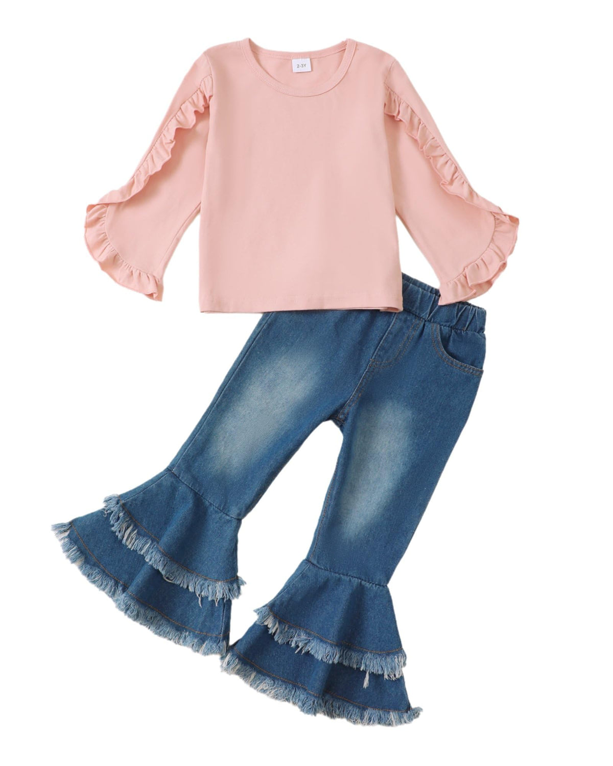 Little Girls Clothes Kids Fall Winter Outfits Pant Set for Girl Age 4-8