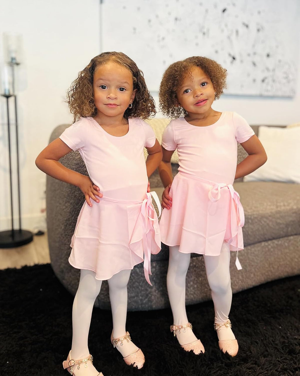 Stelle Girls Ballet Leotards Toddler Dance Combo with Skirt and Tights
