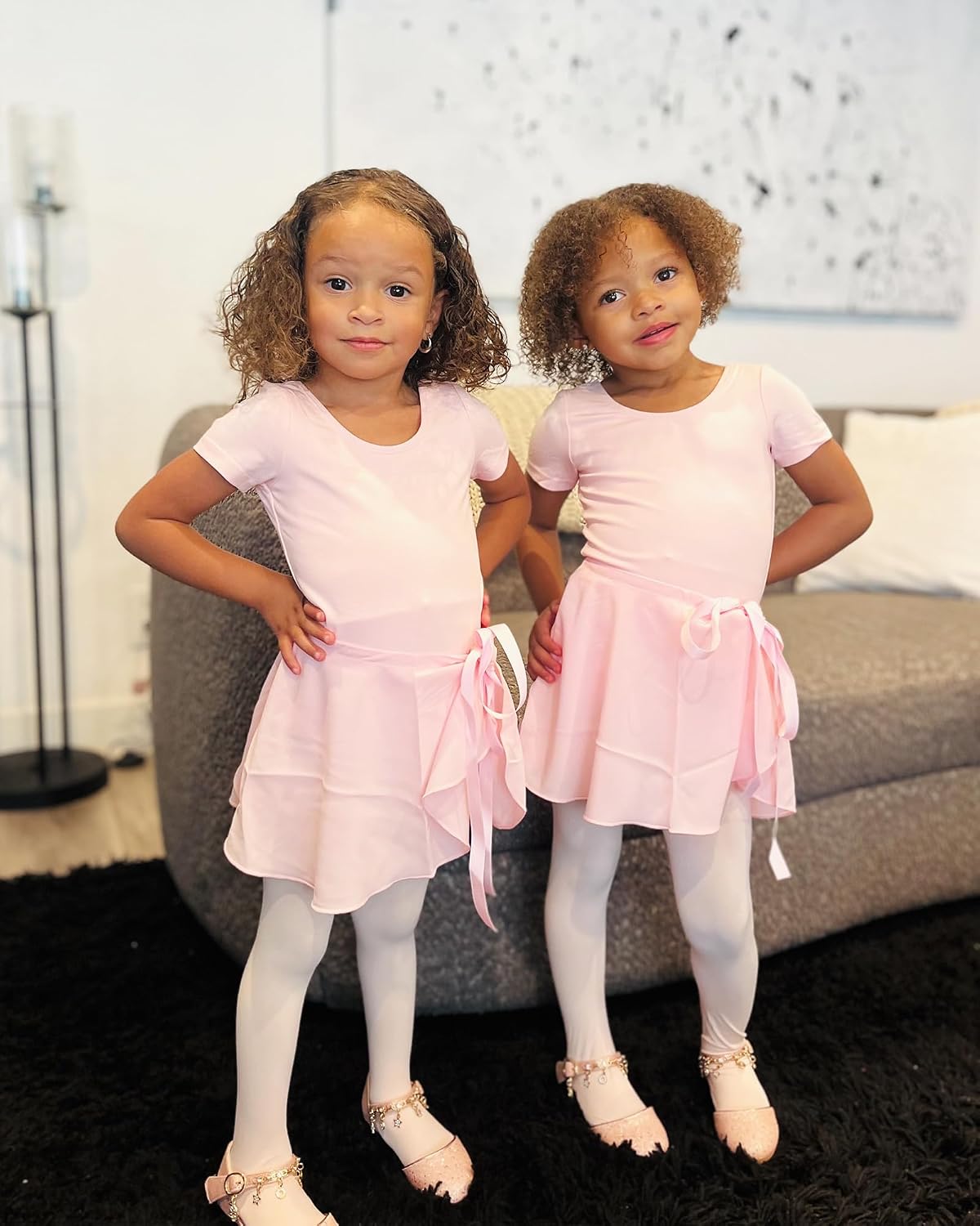 Stelle Girls Ballet Leotards Toddler Dance Combo with Skirt and Tights