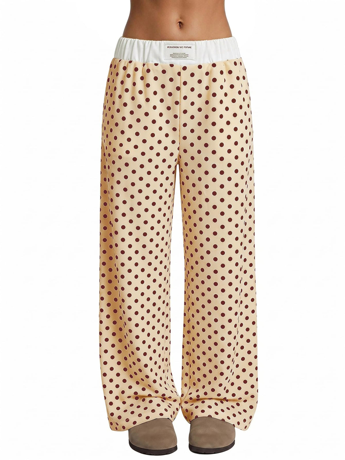 RoseSeek Girl's Wide Leg Baggy Sweatpants Patched Track Pant Joggers Trendy