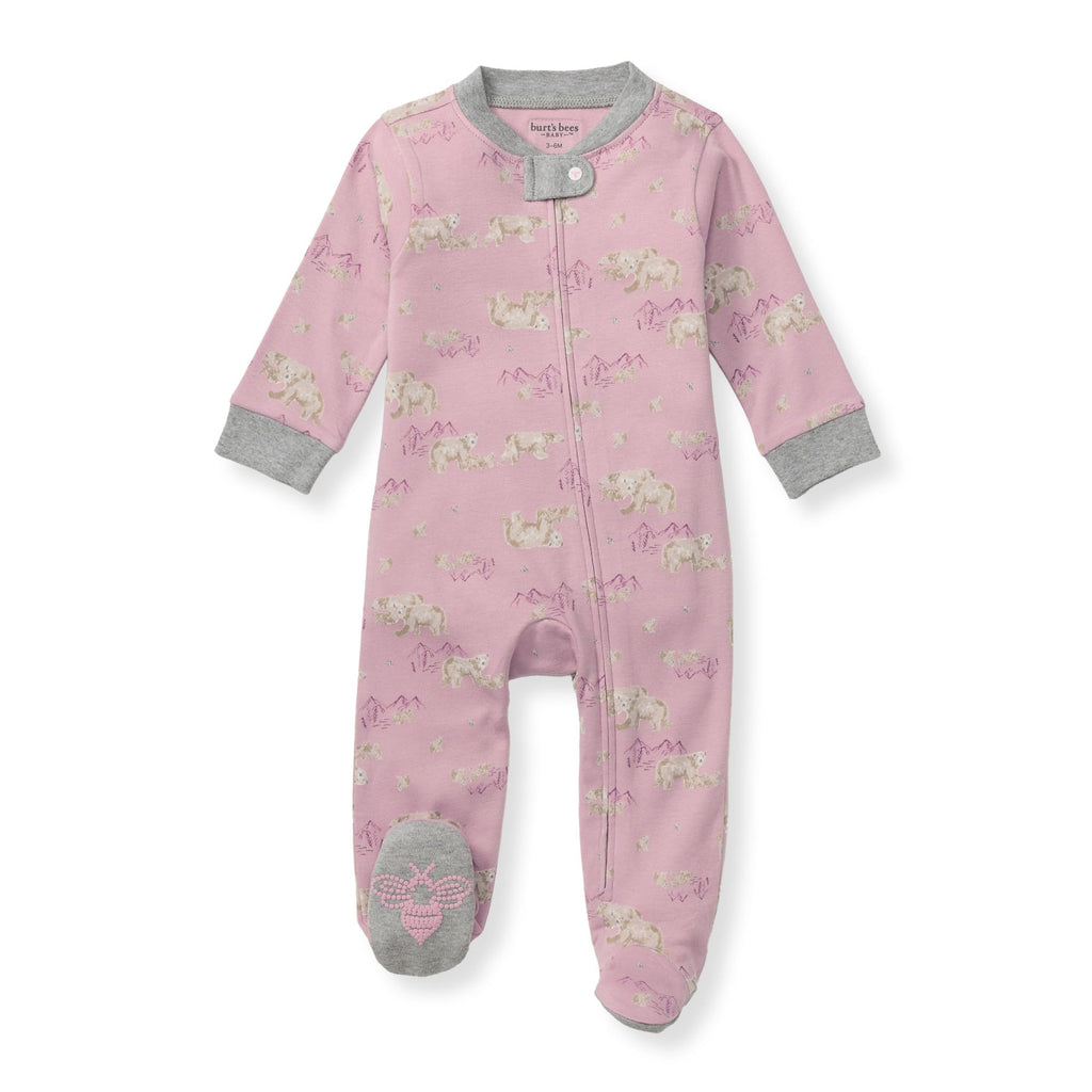Burt's Bees Baby Boys Footless Pajamas, Sleep and Play Loose Fit, 100% Organic Cotton Soft One-piece PJs, Sizes NB to 6-9 Months