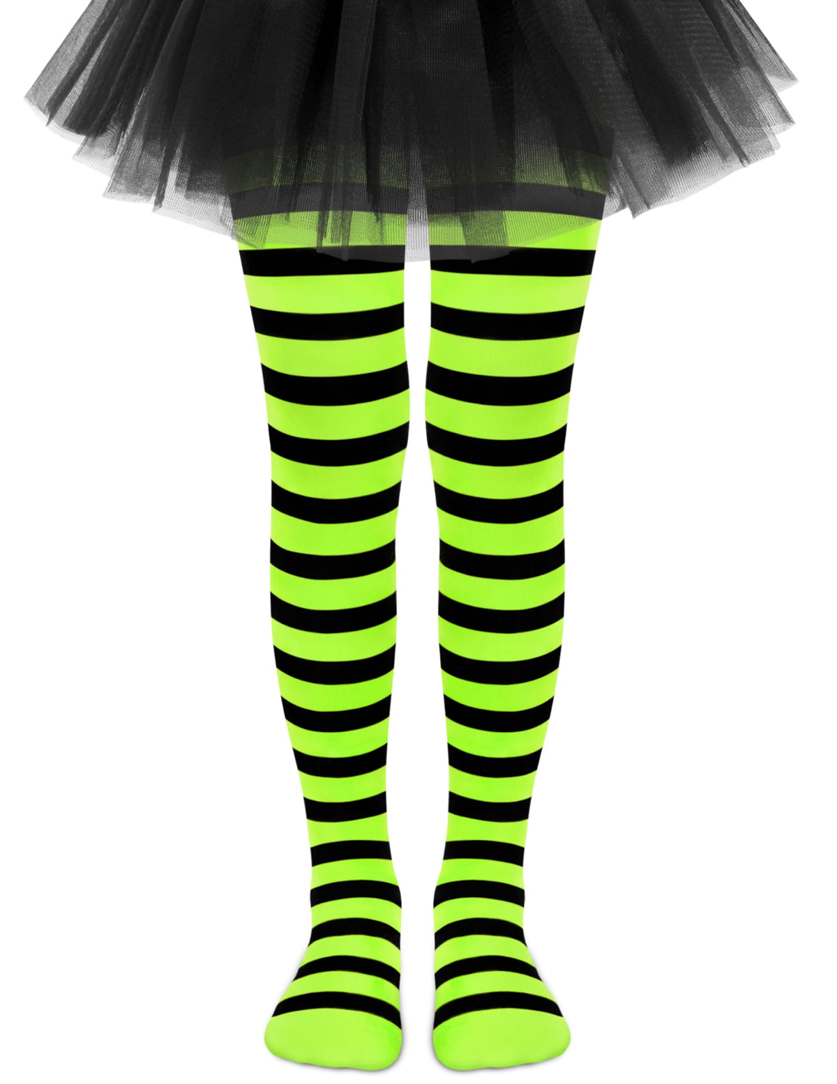 Sarfel Toddler Tights Halloween Tights for Girls Stockings Ultra-Soft Baby Girl Stockings Toddler Striped Socks Witch Costume