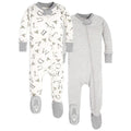 Burt's Bees Baby Boys Footless Pajamas, Sleep and Play Loose Fit, 100% Organic Cotton Soft One-piece PJs, Sizes NB to 6-9 Months