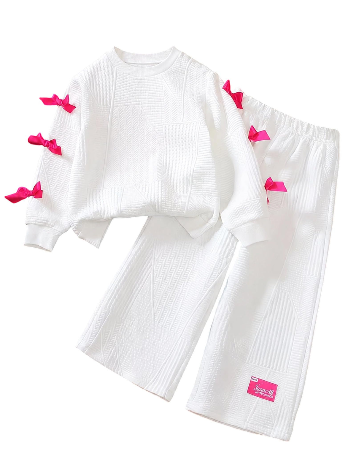 Doresbebe Toddler Girl Clothes Kid Fall Outfit Ruffle Sleeve Shirt Top Floral Pants Winter Clothing Set