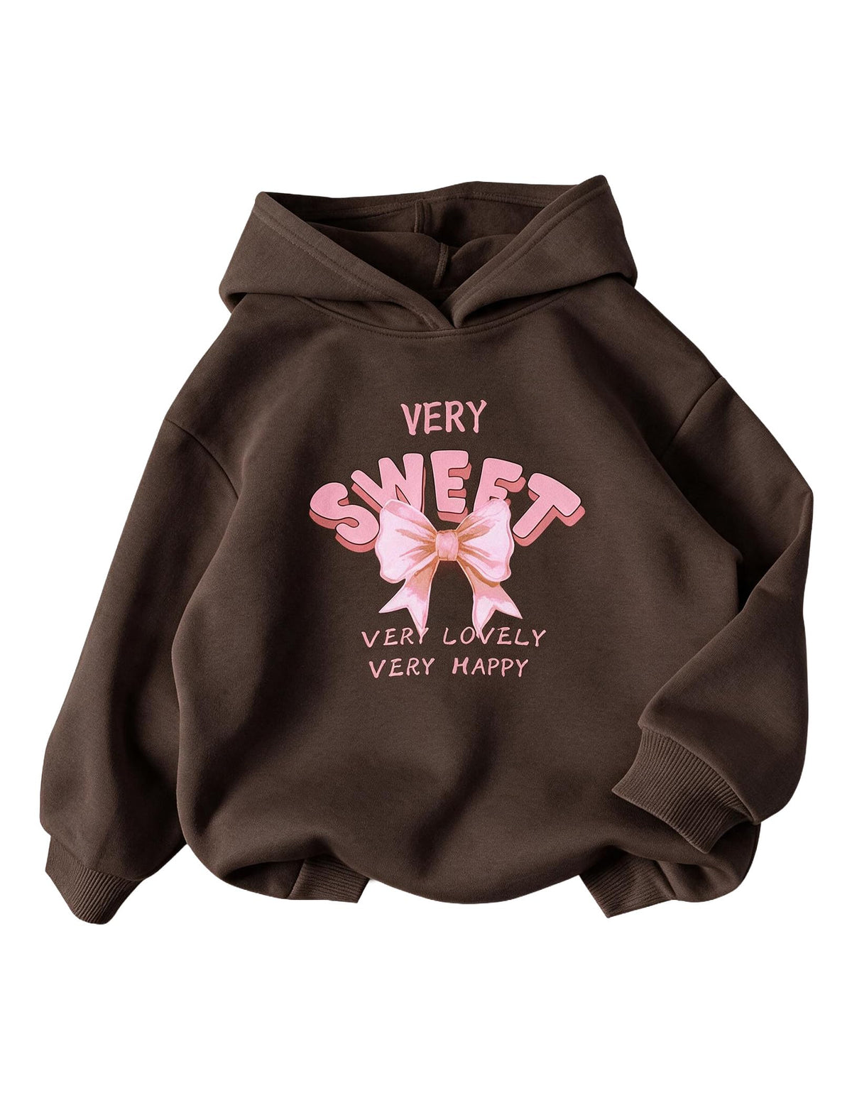 PATPAT Girls Graphic Hoodies Cute Print Pullover Hooded Sweatshirt 4-14Y