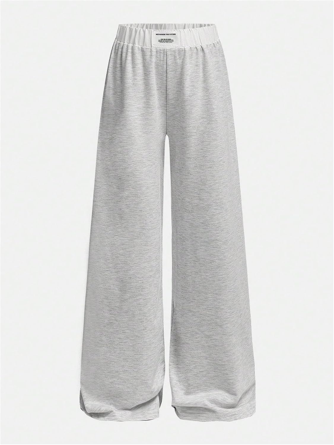 RoseSeek Girl's Wide Leg Baggy Sweatpants Patched Track Pant Joggers Trendy