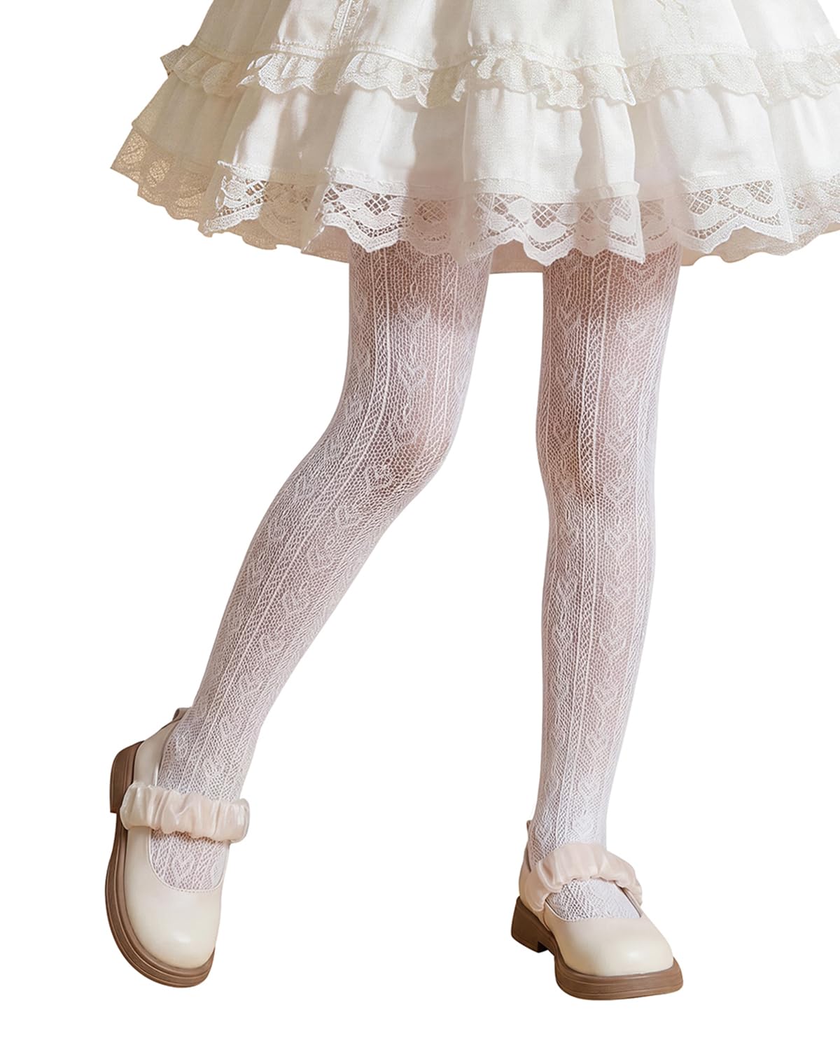 Century Star Girls Lace Tights for Girls Toddler Hollow Fishnet Tights
