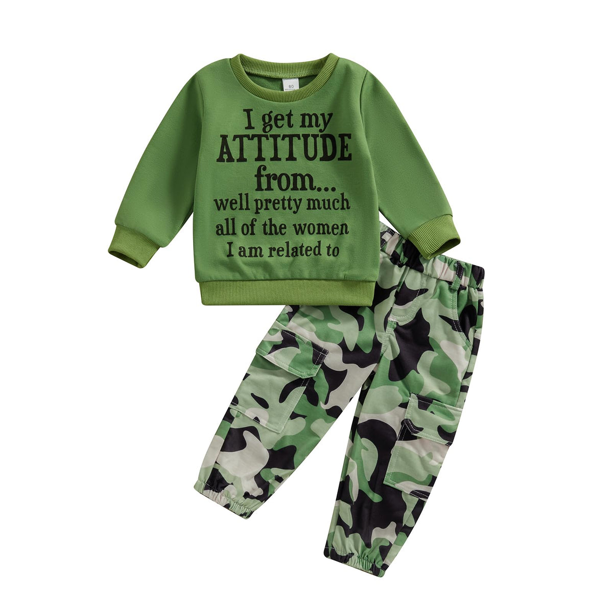 Toddler Girls Clothes 1T 2T 3T 4T 5T Fall Outfits Sweatshirt Camo Pants Set