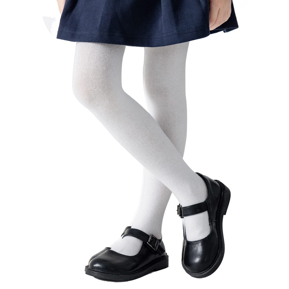 EPEIUS Baby Girl Tights Thick Cable Knit Leggings Seamless Cotton Toddler Girls Stockings School Tights for 2T-12 Years