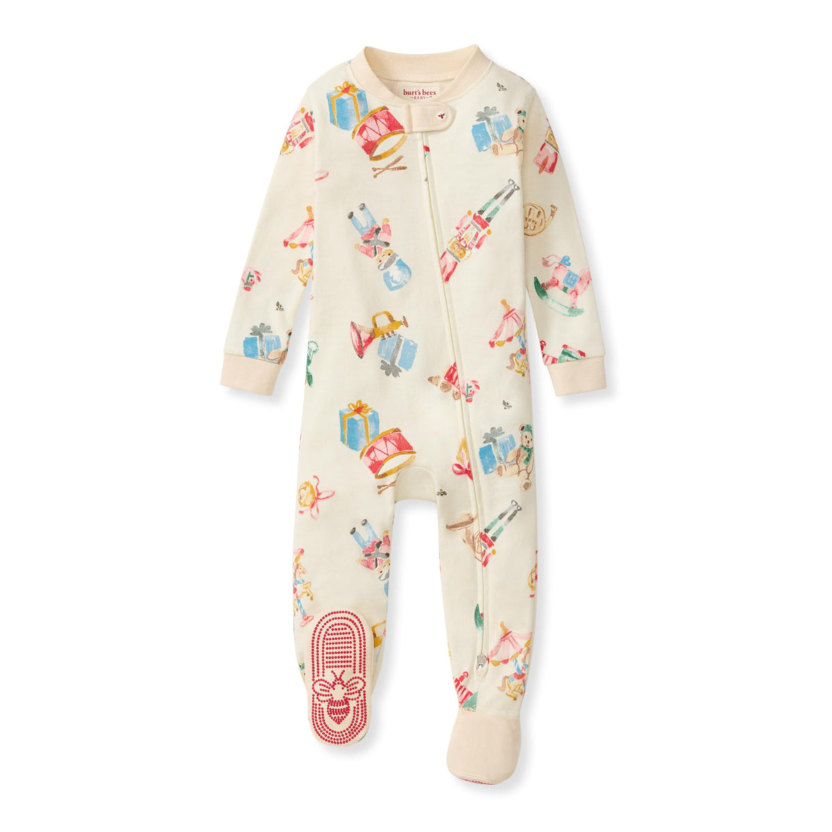 Burt's Bees Baby Boys Footless Pajamas, Sleep and Play Loose Fit, 100% Organic Cotton Soft One-piece PJs, Sizes NB to 6-9 Months