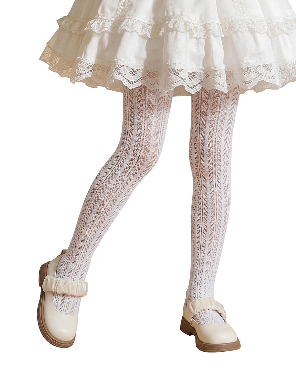 Century Star Girls Lace Tights for Girls Toddler Hollow Fishnet Tights