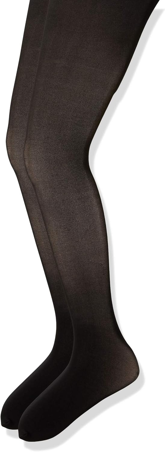 Jefferies Socks Girls' Smooth Microfiber Tights 2 Pair Pack