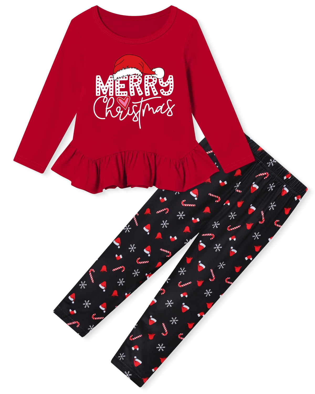 CARETOO Girls' clothing sets Fall Long Sleeve Top Pants Set Size 2-10