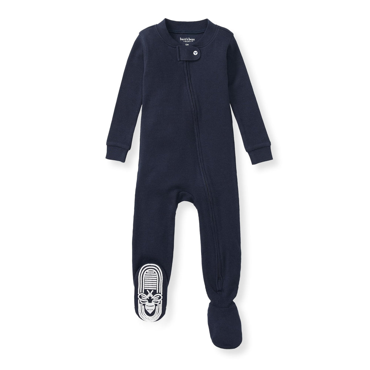 Burt's Bees Baby Boys Footless Pajamas, Sleep and Play Loose Fit, 100% Organic Cotton Soft One-piece PJs, Sizes NB to 6-9 Months