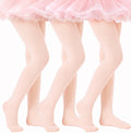 HONGTEYA 3 Pairs Girls Tights 90D Toddler Ballet Dance Leggings Stockings