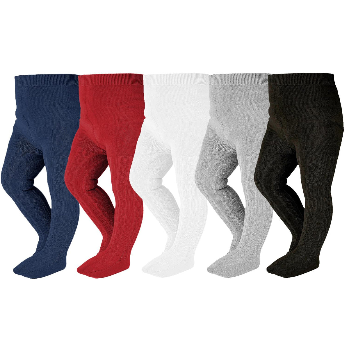 EPEIUS Baby Girl Tights Thick Cable Knit Leggings Stockings Cotton Pantyhose for Newborn Infant Toddler 3/4/5/6 Pack