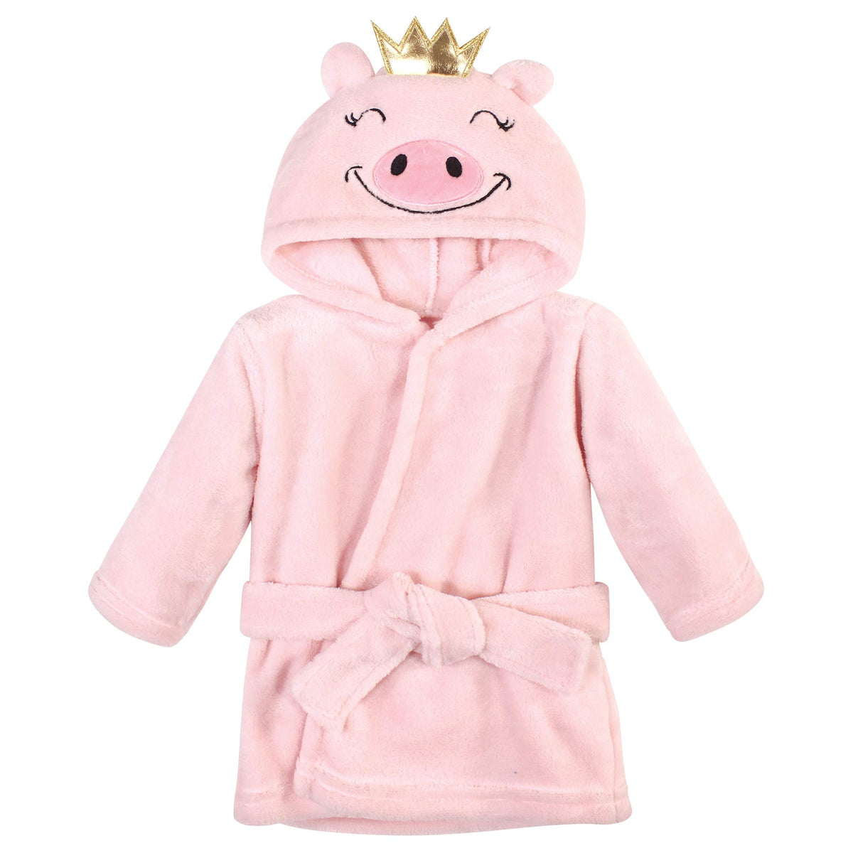 Hudson Baby Unisex Baby Plush Animal Face Bathrobe