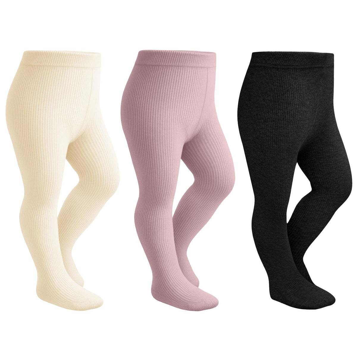 Stelle Toddler Girls Tights Baby Cable Knit Stockings Thick Cotton Legging
