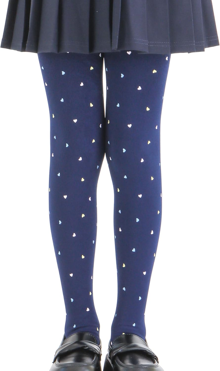 EVERSWE Girls Ultra Soft Fleece Lined Opaque Footed Tights