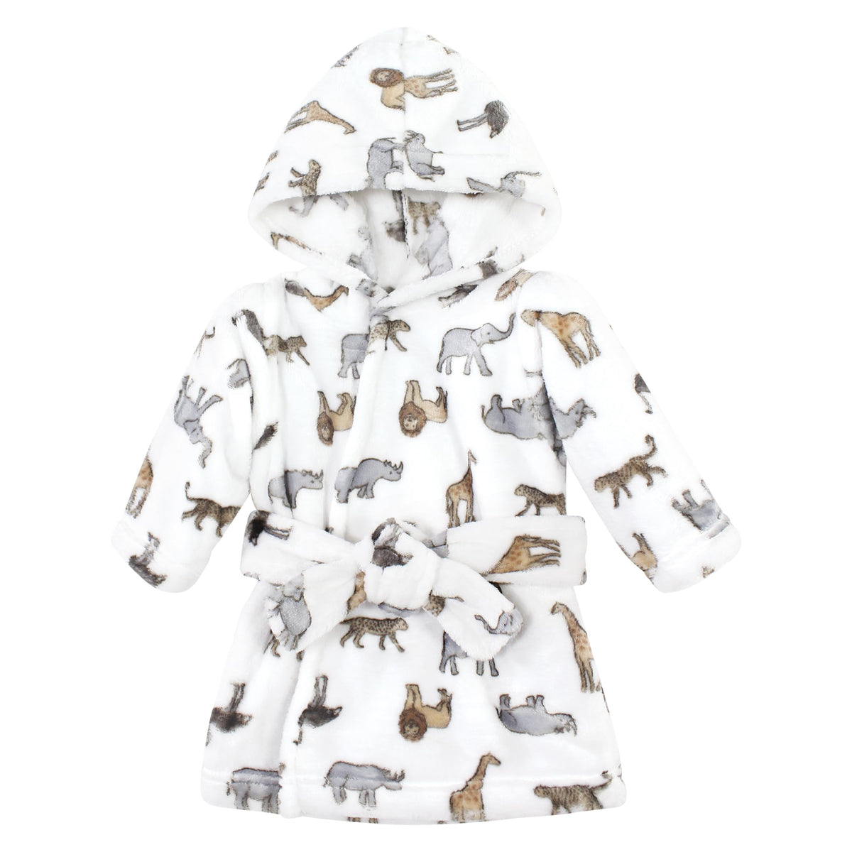Hudson Baby Unisex Baby Plush Animal Face Bathrobe