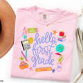 Hello Grade Comfort Colors T-Shirt - Grades Pre-K to 5th Grade!