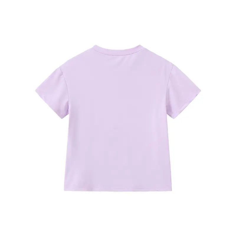 4-Pack Spring and Summer Girls' Fresh Style T-Shirts with Heart Print, Breathable and Comfortable, Sweet Summer Printed Short Sleeves for Children Crew Neck Tshirt Graphic Tee Cute Summer Tshirt Casual Soft Shirt