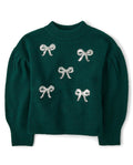 The Children's Place Girls' Long Sleeve Crew Neck Pullover Sweater
