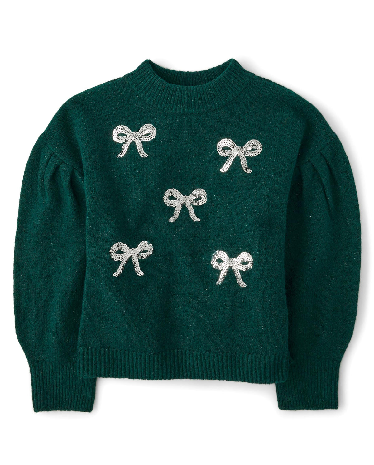 The Children's Place Girls' Long Sleeve Crew Neck Pullover Sweater