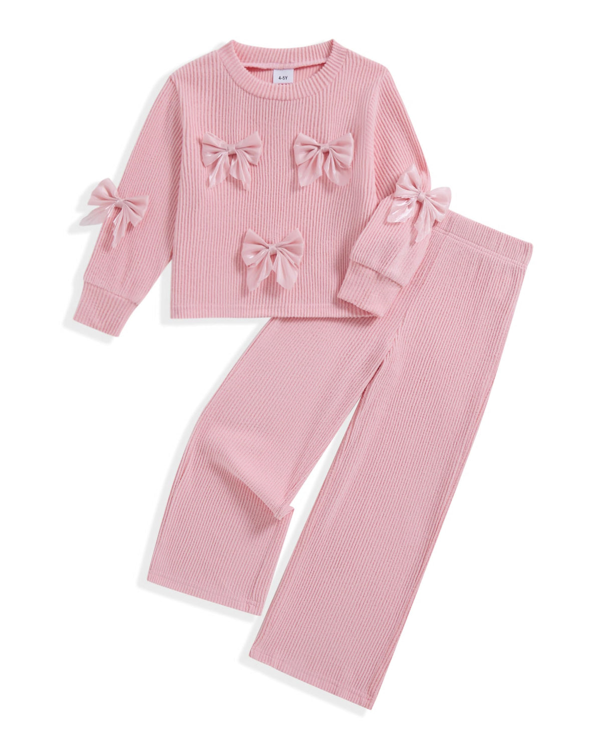 Toddler Girl Clothes 2 Piece Little Girls Bowknot Fall Outfits