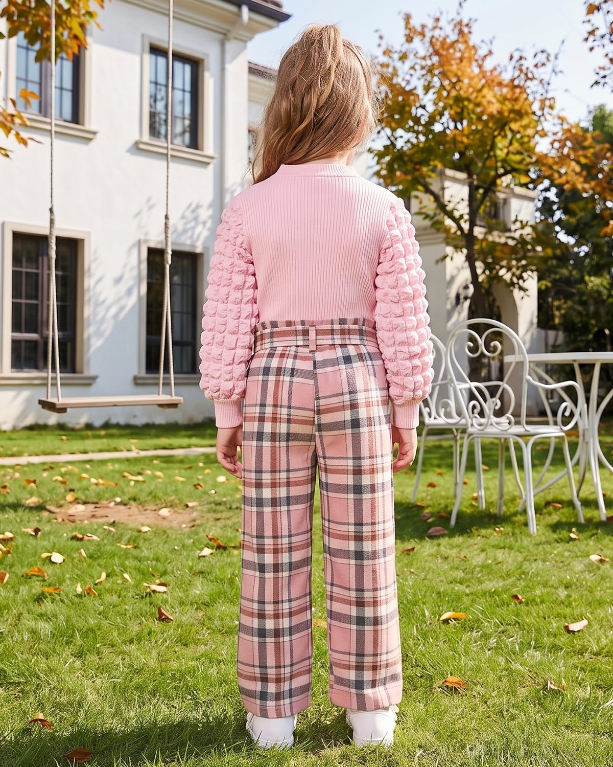 Little Girls Clothes Kids Fall Winter Outfits Pant Set for Girl Age 4-8