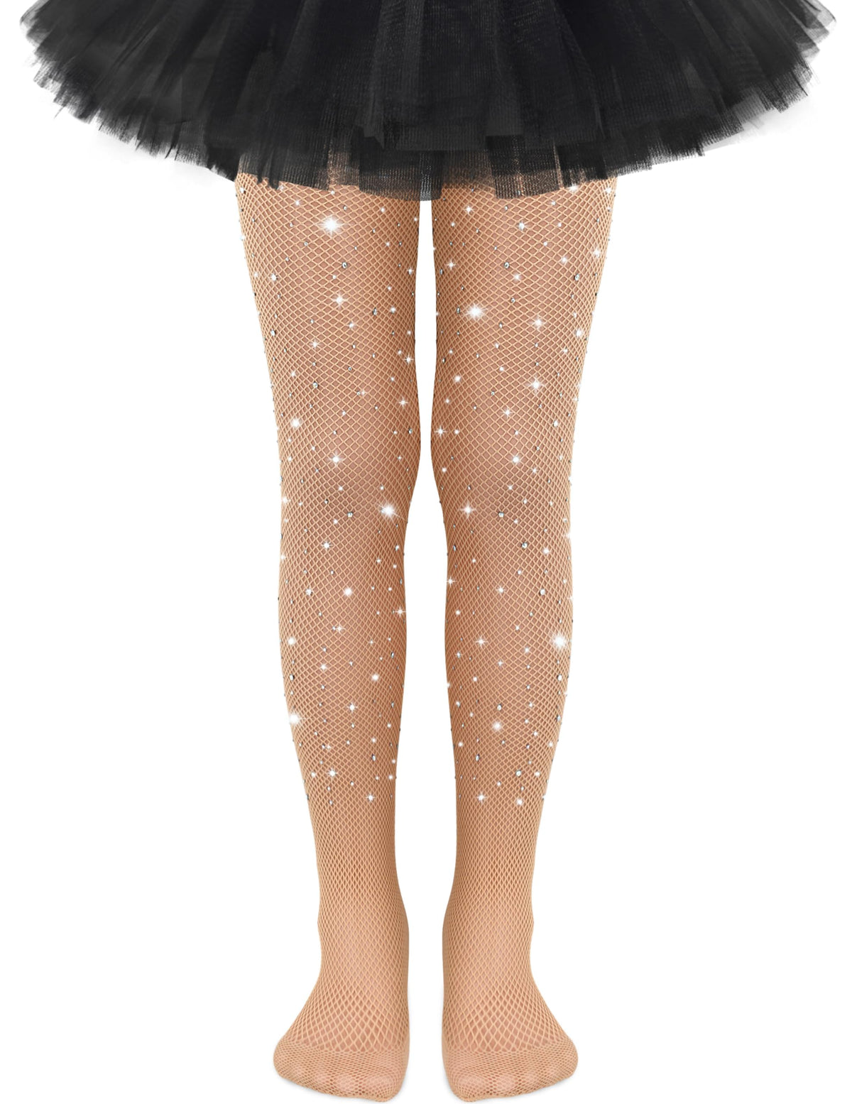 Sarfel Kids Fishnet Stockings Girls Fishnet Tights Toddler Glitter Tights Sparkle Tights for Girl Halloween Tights Rhinestone