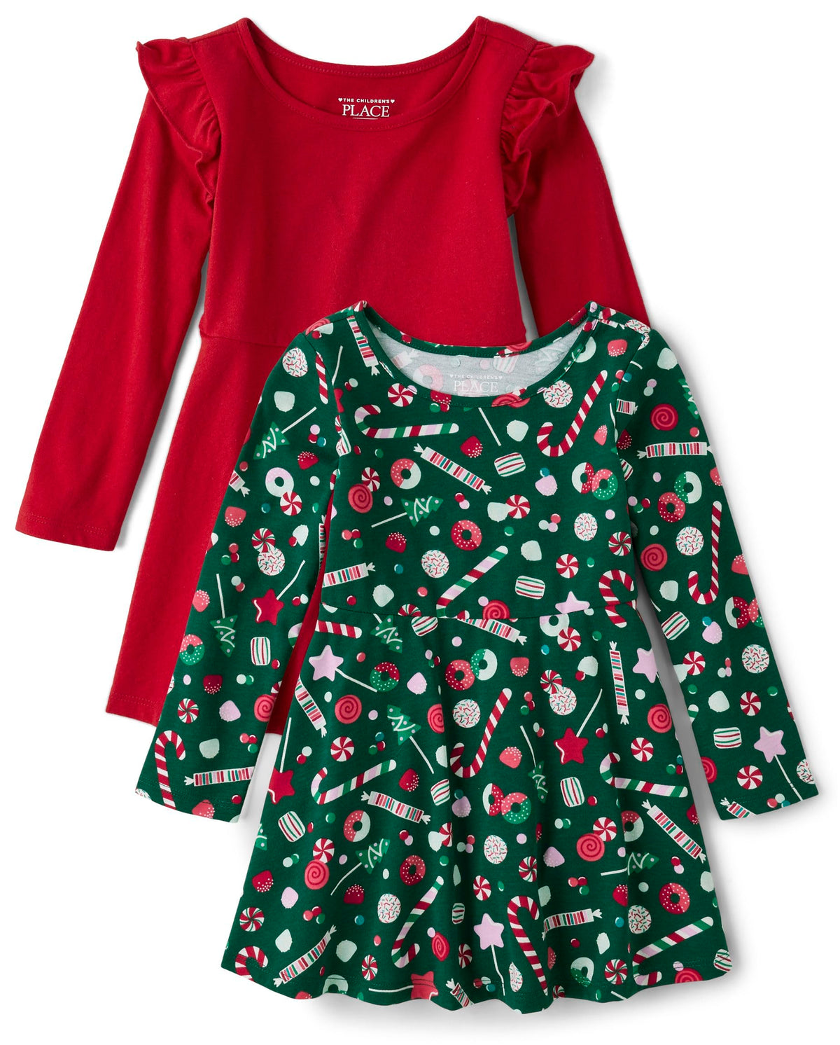 The Children's Place Girls and Toddler Skater Dress, Long Sleeve