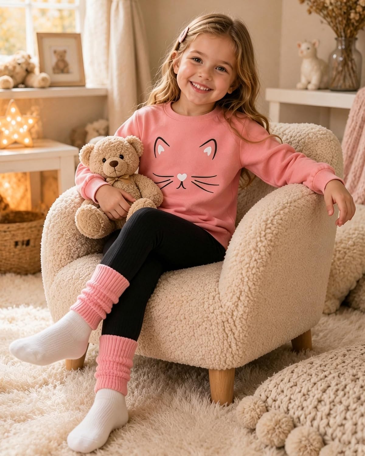 Toddler Girl Clothes Little Kids Fall Outfits Winter Sweatshirt Pants Set