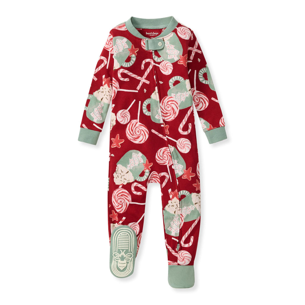 Burt's Bees Baby Boys Footless Pajamas, Sleep and Play Loose Fit, 100% Organic Cotton Soft One-piece PJs, Sizes NB to 6-9 Months