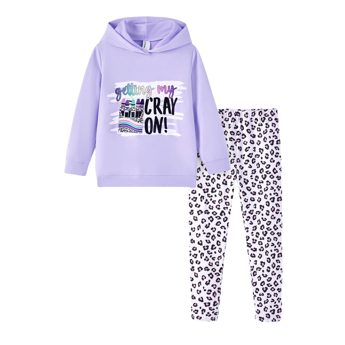 PATPAT Girls Hooded Sweatshirt Leggings Set 2 Piece Fall Outfit 4-12Y