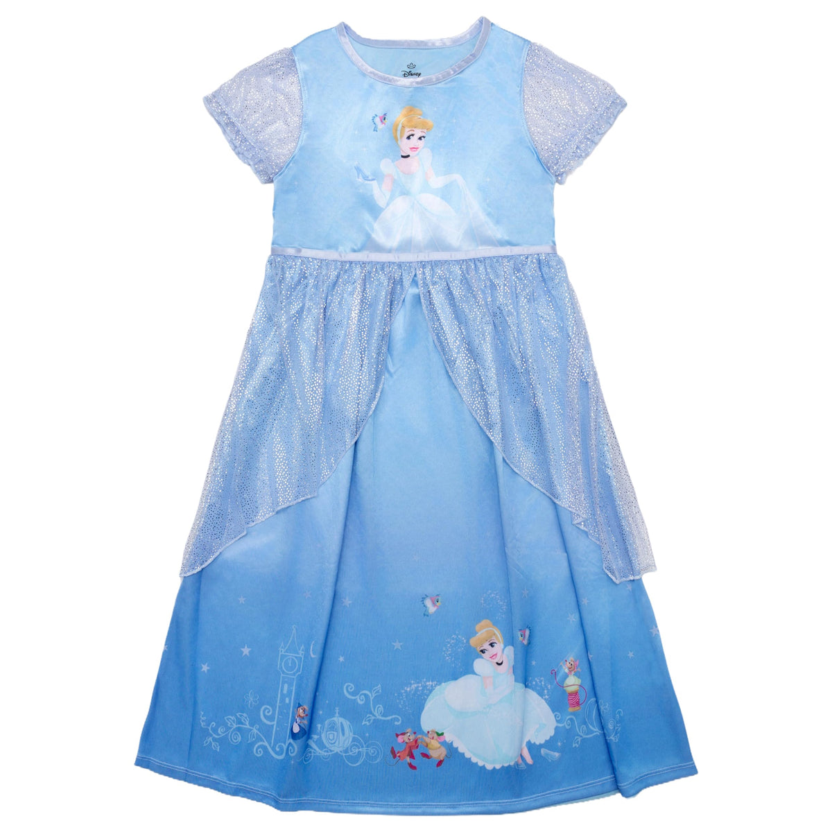 Disney Toddler/Little/Big Girls' Princess Fantasy Gown Nightgown