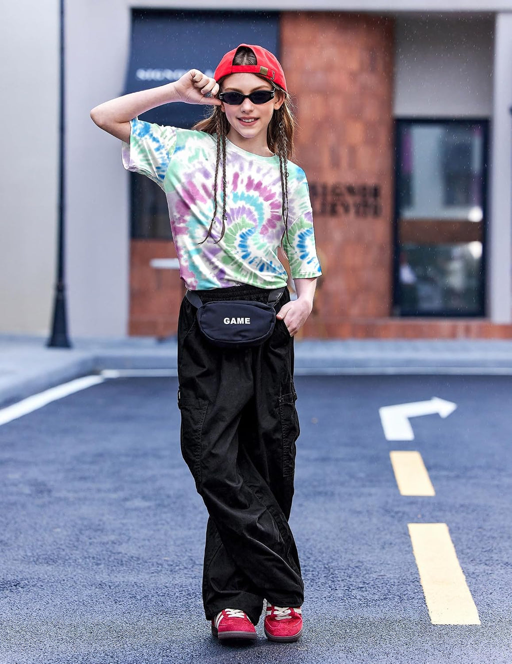 Arshiner Girls T Shirts Oversized Kids Summer Tops Casual Soft Basic Tees
