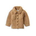 Amazon Essentials x Sofia Grainge Unisex Babies' Sherpa Overshirt Bottonfront Jacket