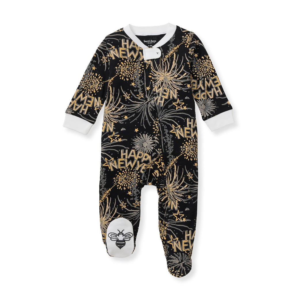 Burt's Bees Baby Boys Footless Pajamas, Sleep and Play Loose Fit, 100% Organic Cotton Soft One-piece PJs, Sizes NB to 6-9 Months