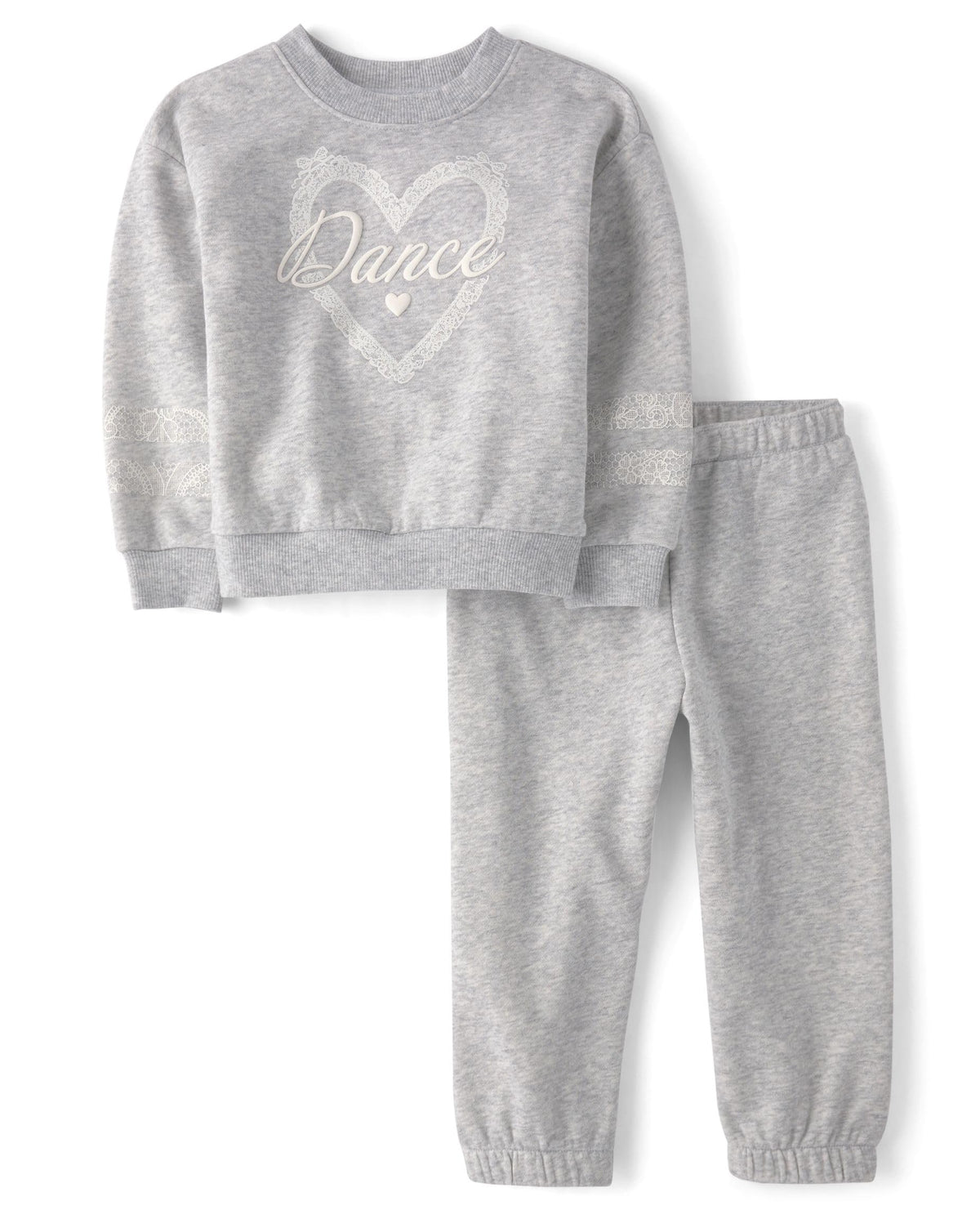 The Children's Place Baby Girls' And Toddler Long Sleeve Active Shirt and Pant, 2 Piece Outfit
