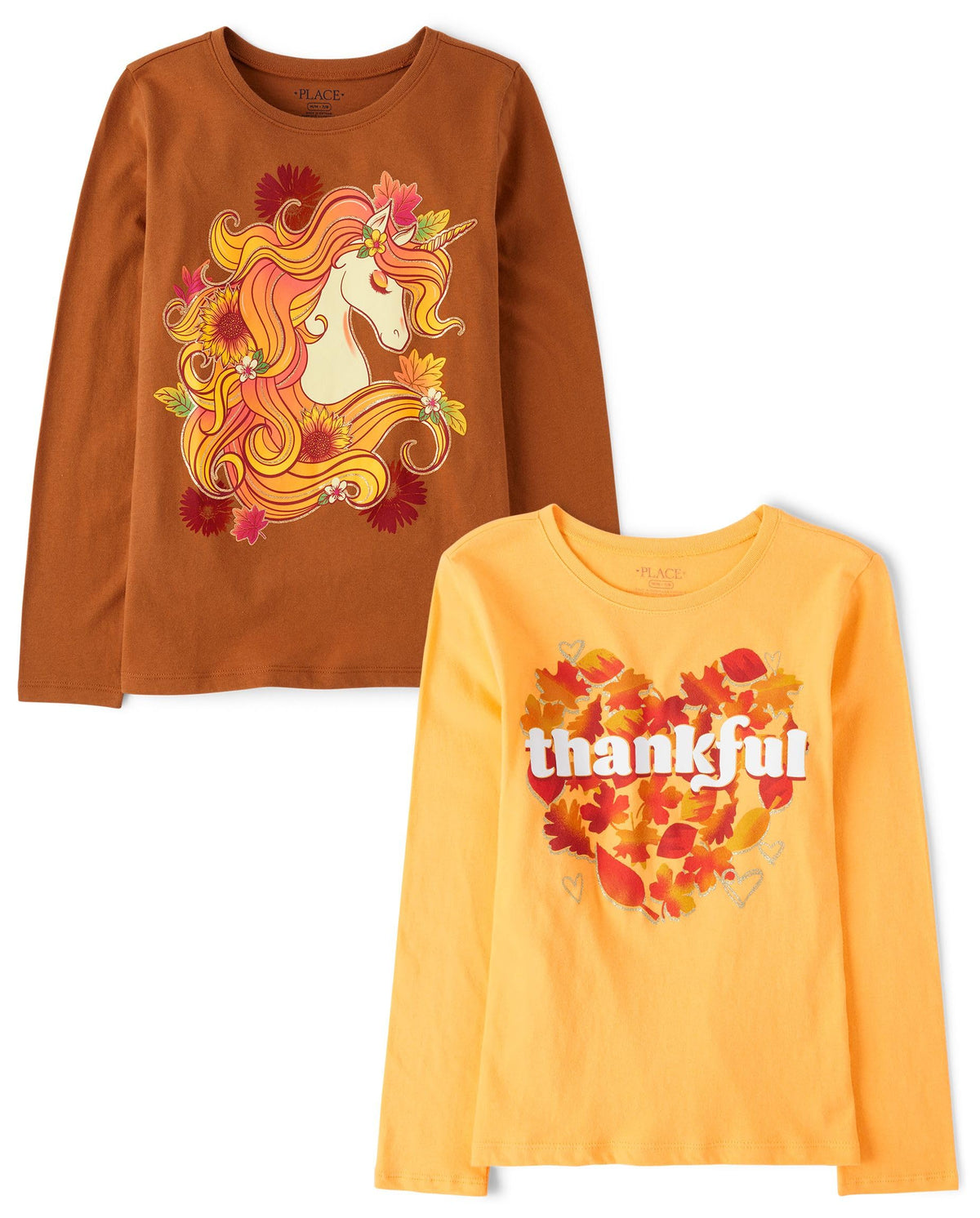 The Children's Place Kids' All Holidays,Birthdays Long Sleeve Graphic T-Shirts,2 Pack