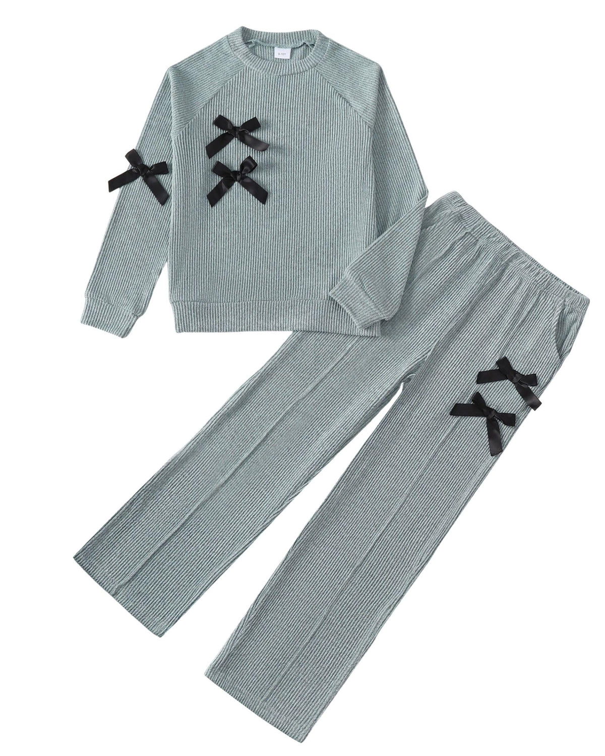 Girls Clothes 6-12Y Teen Girl Bow Outfits Kids Winter Clothing