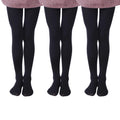 EVERSWE 3 Pairs Pack Girls Microfiber Tights Multiple Colors
