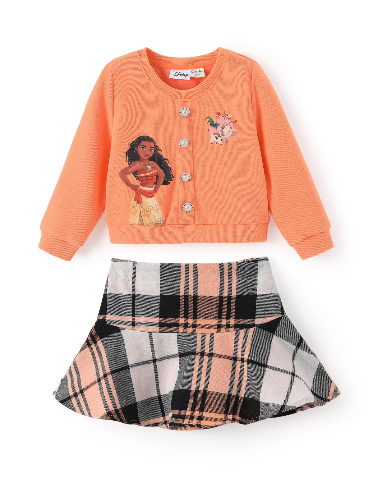 Disney Girl 2 Piece Birthday Party Outfit Knit Top & Tweed Skirt Set 2-13Y