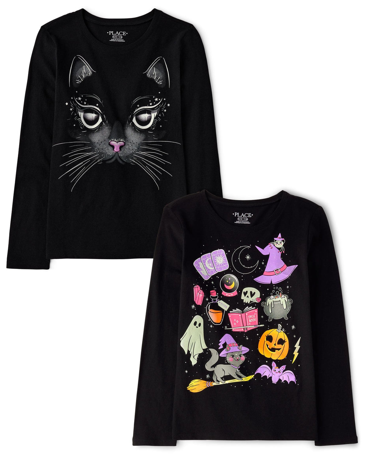 The Children's Place Kids' All Holidays,Birthdays Long Sleeve Graphic T-Shirts,2 Pack