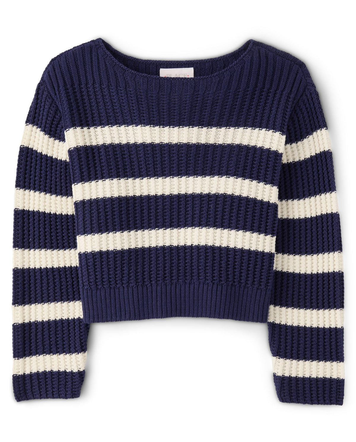 The Children's Place Girls' Long Sleeve Crew Neck Pullover Sweater