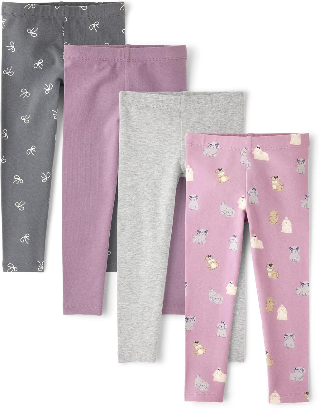 The Children's Place Baby Girls' and Toddler Print Leggings,4-Pack